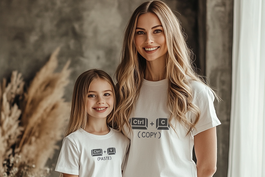 Family Matching Ctrl C Ctrl V T-Shirts 