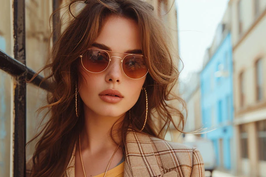 Elegant Square Frame Sunglasses for Women